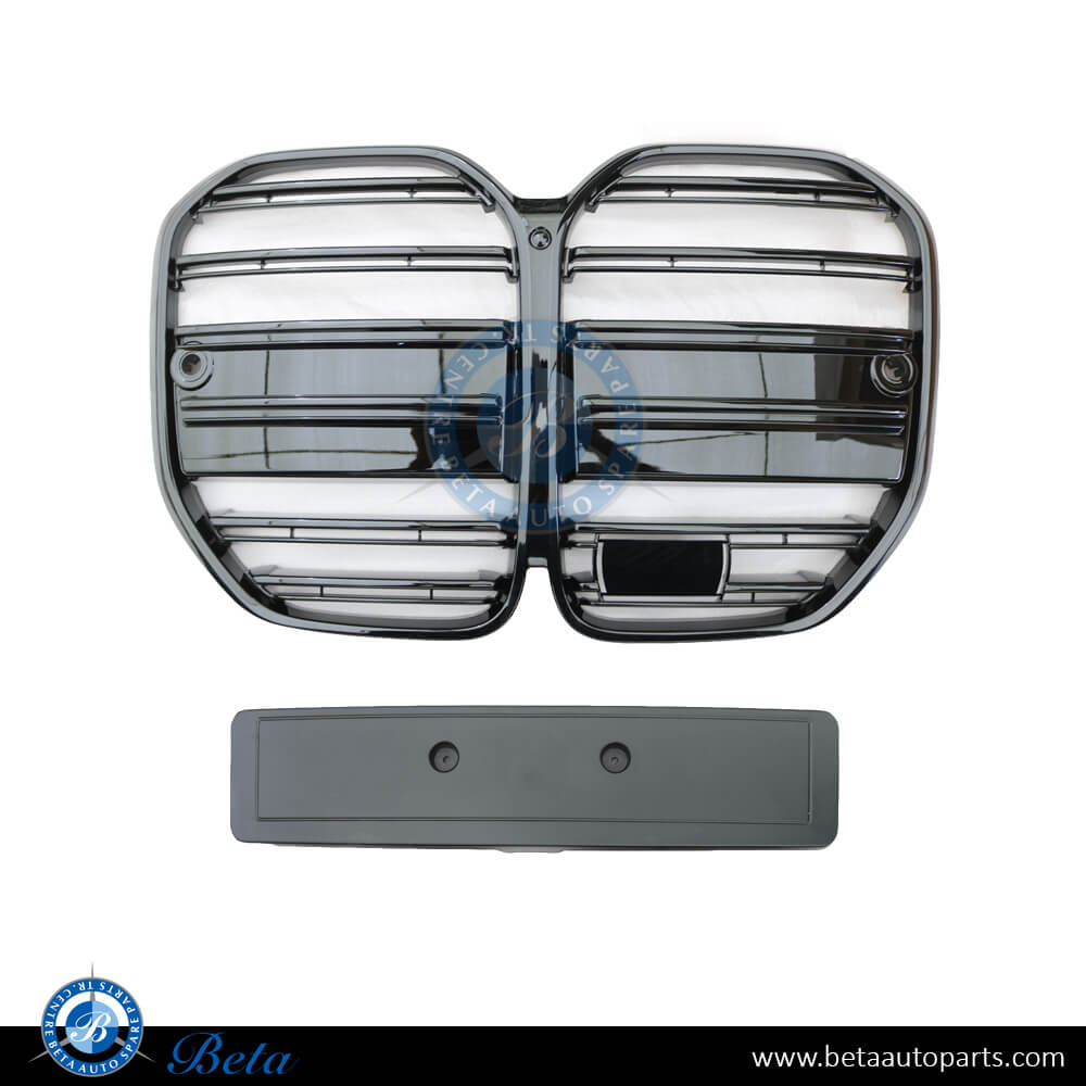 Radiator Grille M4 Look with ACC and Camera Hole Black Color for BMW 4 Series G22 2021-Up models, Part Number 51138079070 Radiator Grille M4 Look with ACC and Camera Hole Black Color for BMW 4 Series G22 2021-Up models, Part Number 51138079070